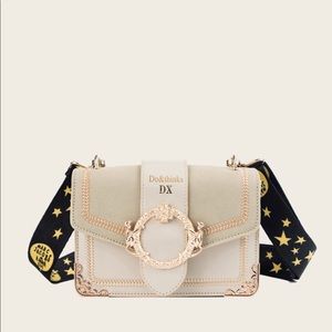 Stitch Detail Bag With Star Print Strap